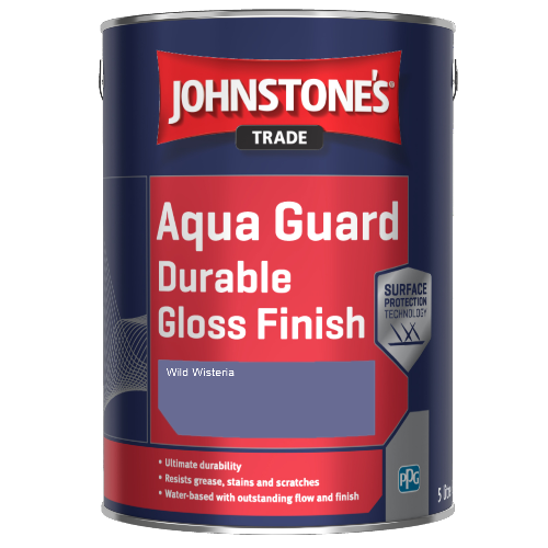 Johnstone's Aqua Guard Durable Gloss Finish - Wild Wisteria - 1ltr