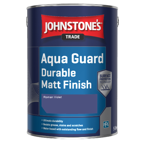 Johnstone's Aqua Guard Durable Matt Finish - Roman Violet - 1ltr