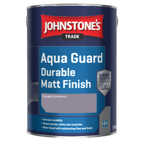 Johnstone's Aqua Guard Durable Matt Finish - Purple Symphony - 1ltr