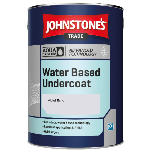 Johnstone's Aqua Water Based Undercoat paint - Violet Echo - 5ltr