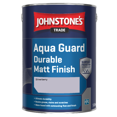 Johnstone's Aqua Guard Durable Matt Finish - Silverberry - 5ltr