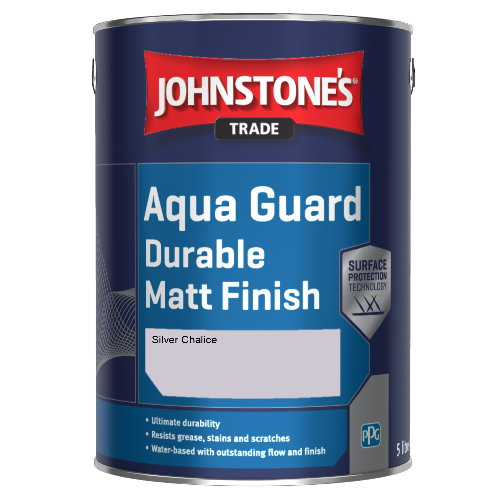 Johnstone's Aqua Guard Durable Matt Finish - Silver Chalice - 1ltr
