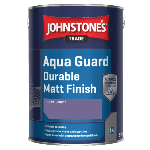 Johnstone's Aqua Guard Durable Matt Finish - Purple Grapes - 1ltr