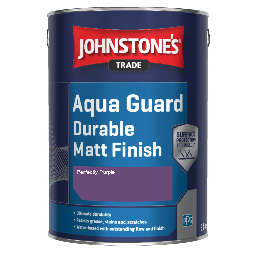 Johnstone's Aqua Guard Durable Matt Finish - Perfectly Purple - 1ltr