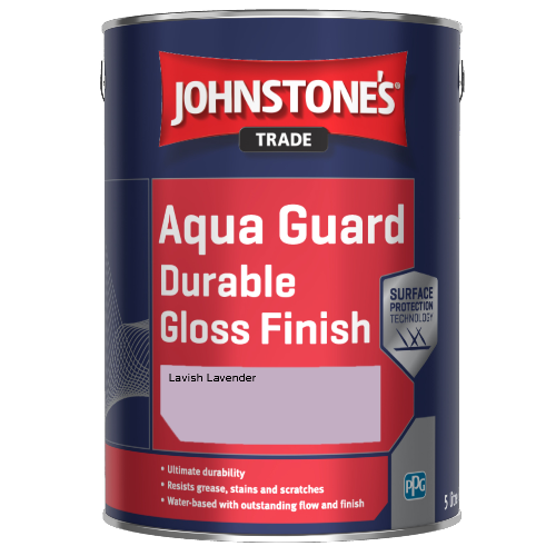 Johnstone's Aqua Guard Durable Gloss Finish - Lavish Lavender - 1ltr