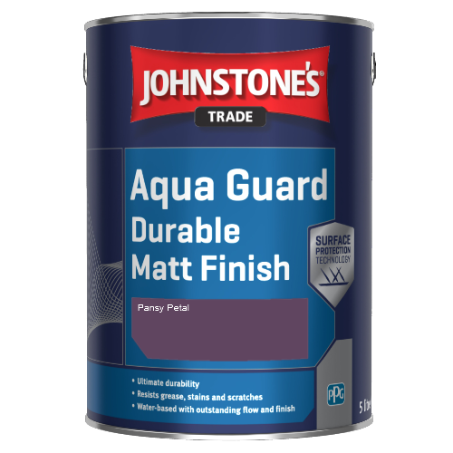Johnstone's Aqua Guard Durable Matt Finish - Pansy Petal - 1ltr