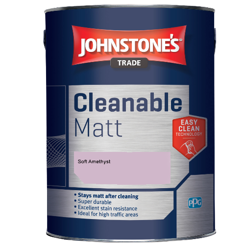 Johnstone's Trade Cleanable Matt emulsion paint - Soft Amethyst - 5ltr