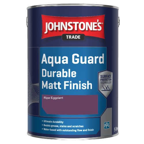 Johnstone's Aqua Guard Durable Matt Finish - Ripe Eggplant - 1ltr