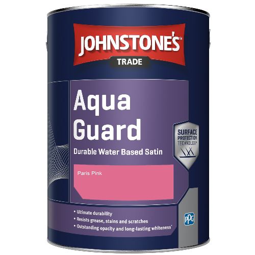Aqua Guard Durable Water Based Satin - Paris Pink - 1ltr