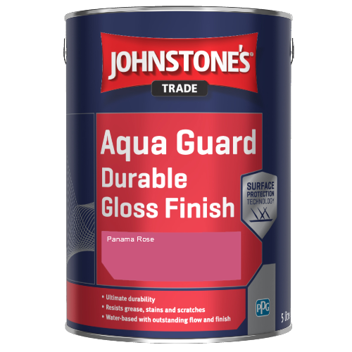 Johnstone's Aqua Guard Durable Gloss Finish - Panama Rose - 1ltr