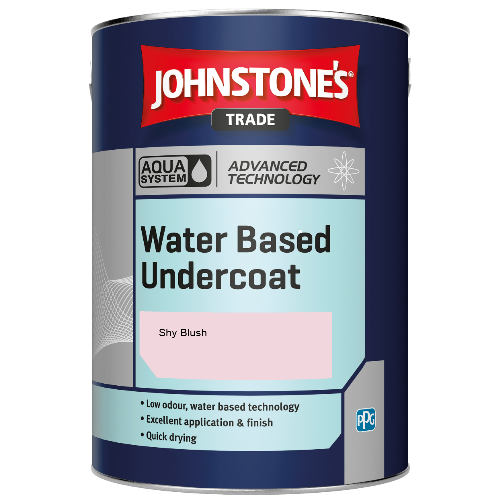 Johnstone's Aqua Water Based Undercoat paint - Shy Blush - 5ltr