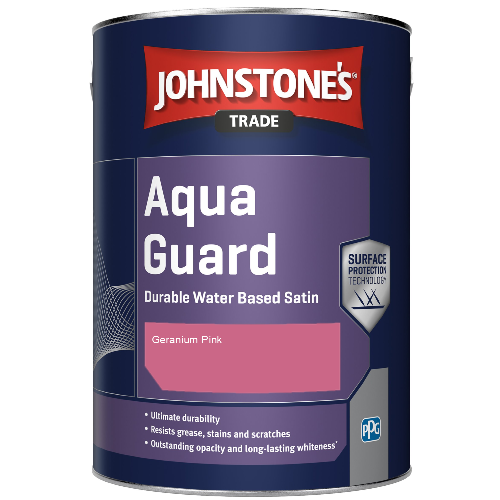 Aqua Guard Durable Water Based Satin - Geranium Pink - 1ltr