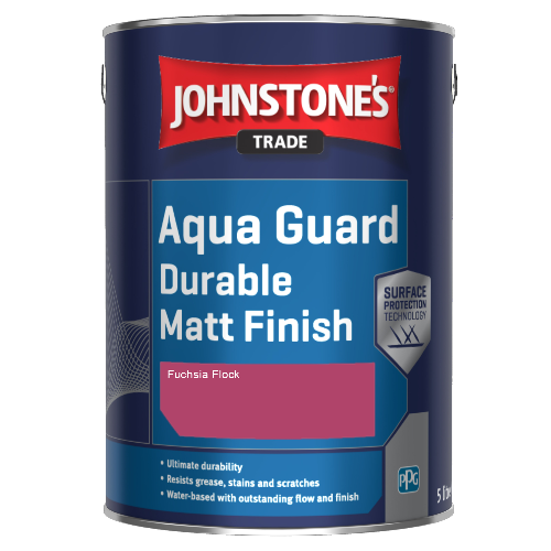 Johnstone's Aqua Guard Durable Matt Finish - Fuchsia Flock - 1ltr