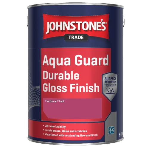 Johnstone's Aqua Guard Durable Gloss Finish - Fuchsia Flock - 1ltr