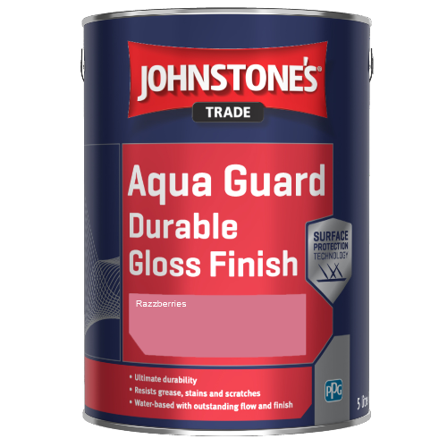 Johnstone's Aqua Guard Durable Gloss Finish - Razzberries - 1ltr
