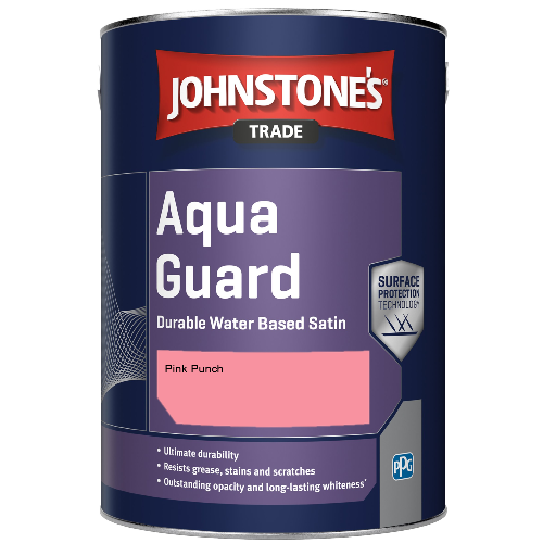 Aqua Guard Durable Water Based Satin - Pink Punch - 5ltr