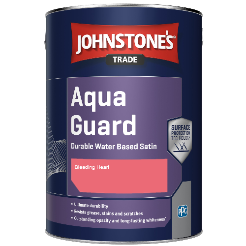 Aqua Guard Durable Water Based Satin - Bleeding Heart - 5ltr