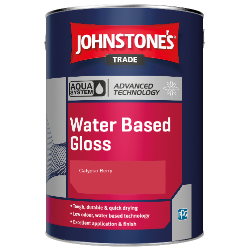 Johnstone's Aqua Water Based Gloss paint - Calypso Berry - 1ltr