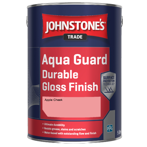 Johnstone's Aqua Guard Durable Gloss Finish - Apple Cheek - 1ltr