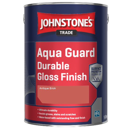 Johnstone's Aqua Guard Durable Gloss Finish - Antique Brick - 1ltr