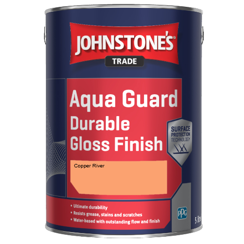 Johnstone's Aqua Guard Durable Gloss Finish - Copper River - 5ltr