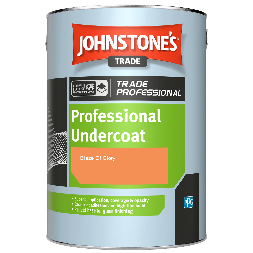 Johnstone's Professional Undercoat spirit based paint - Blaze Of Glory - 2.5ltr