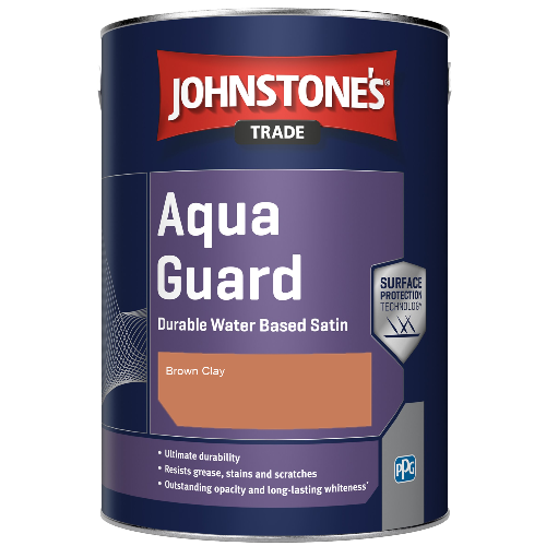 Aqua Guard Durable Water Based Satin - Brown Clay - 1ltr
