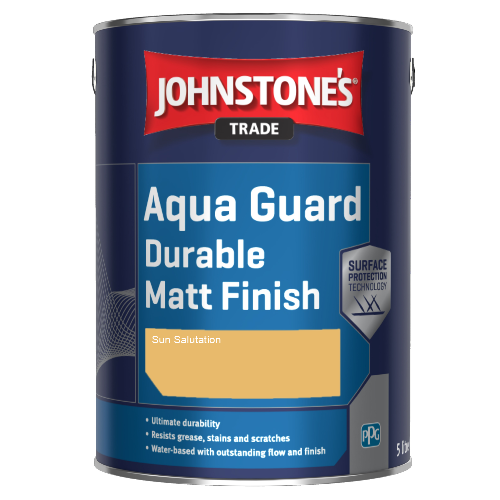 Johnstone's Aqua Guard Durable Matt Finish - Sun Salutation - 1ltr
