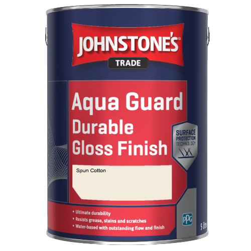 Johnstone's Aqua Guard Durable Gloss Finish - Spun Cotton - 1ltr