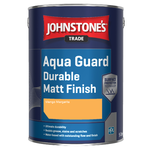 Johnstone's Aqua Guard Durable Matt Finish - Mango Margarita - 1ltr