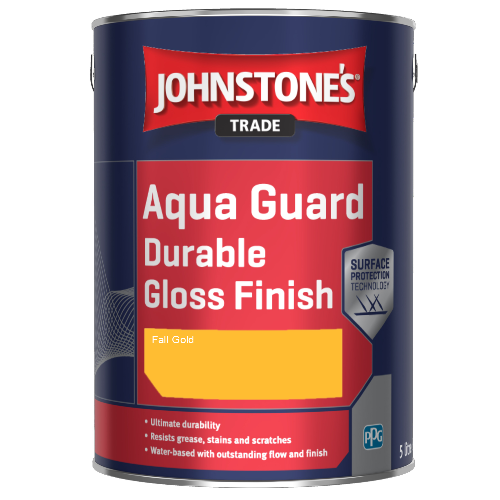 Johnstone's Aqua Guard Durable Gloss Finish - Fall Gold - 1ltr