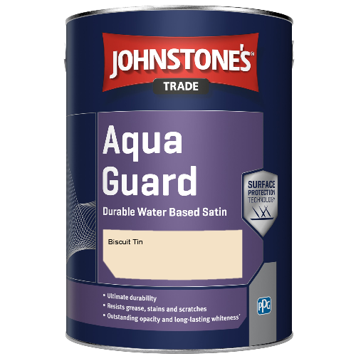 Aqua Guard Durable Water Based Satin - Biscuit Tin - 5ltr