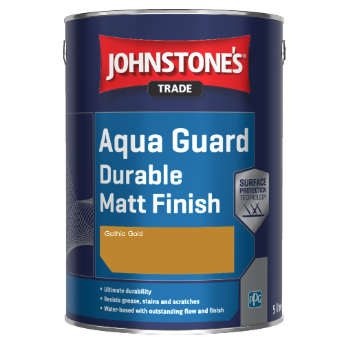 Johnstone's Aqua Guard Durable Matt Finish - Gothic Gold - 1ltr