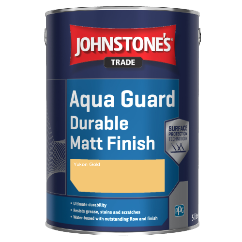 Johnstone's Aqua Guard Durable Matt Finish - Yukon Gold - 1ltr