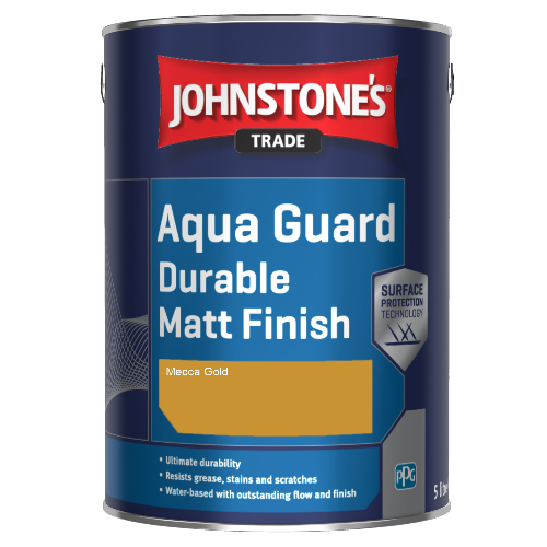 Johnstone's Aqua Guard Durable Matt Finish - Mecca Gold - 1ltr