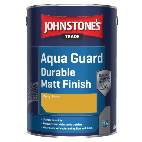 Johnstone's Aqua Guard Durable Matt Finish - Curry Sauce - 1ltr