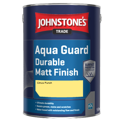 Johnstone's Aqua Guard Durable Matt Finish - Citrus Punch - 5ltr