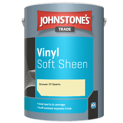 Johnstone's Trade Vinyl Soft Sheen emulsion paint - Shower Of Sparks - 2.5ltr