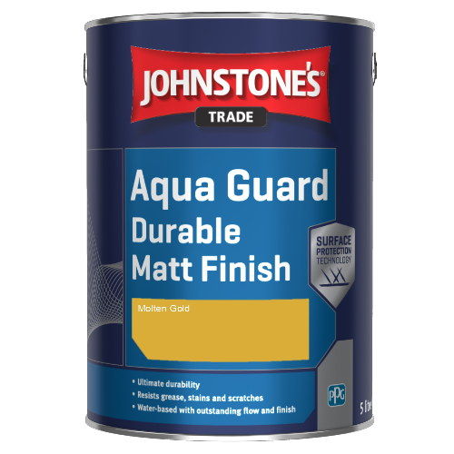 Johnstone's Aqua Guard Durable Matt Finish - Molten Gold - 1ltr
