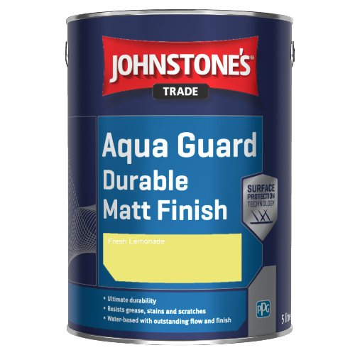 Johnstone's Aqua Guard Durable Matt Finish - Fresh Lemonade - 1ltr