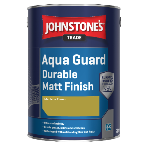 Johnstone's Aqua Guard Durable Matt Finish - Machine Green - 1ltr