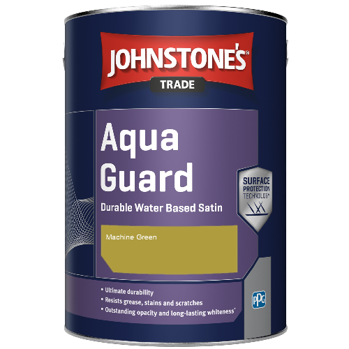 Aqua Guard Durable Water Based Satin - Machine Green - 5ltr