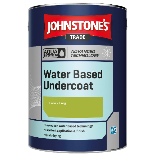 Johnstone's Aqua Water Based Undercoat paint - Funky Frog - 1ltr