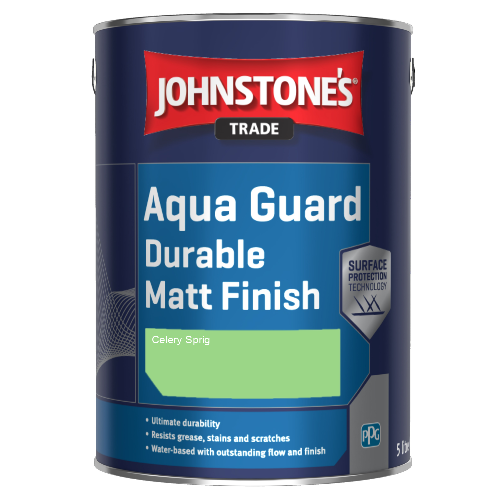 Johnstone's Aqua Guard Durable Matt Finish - Celery Sprig - 1ltr