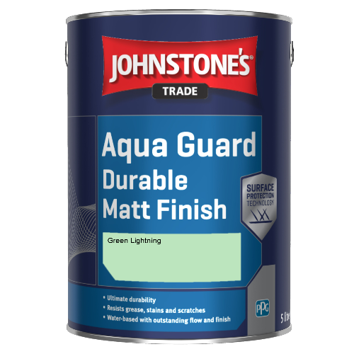 Johnstone's Aqua Guard Durable Matt Finish - Green Lightning - 1ltr