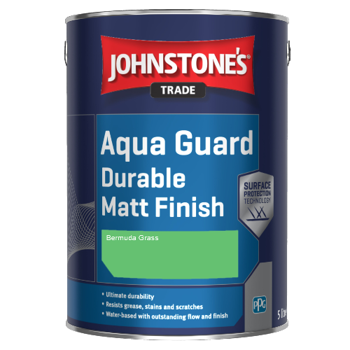 Johnstone's Aqua Guard Durable Matt Finish - Bermuda Grass - 2.5ltr