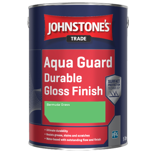 Johnstone's Aqua Guard Durable Gloss Finish - Bermuda Grass - 1ltr