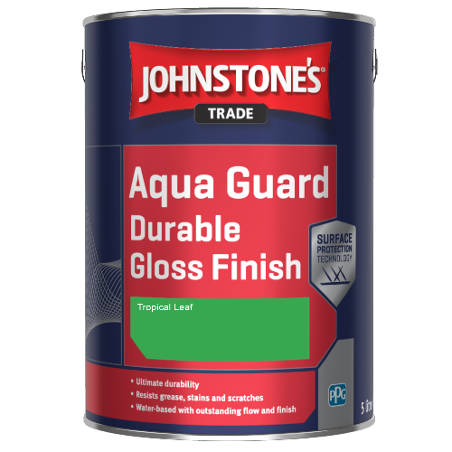 Johnstone's Aqua Guard Durable Gloss Finish - Tropical Leaf - 1ltr
