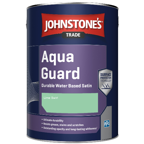 Aqua Guard Durable Water Based Satin - Lime Swirl - 1ltr