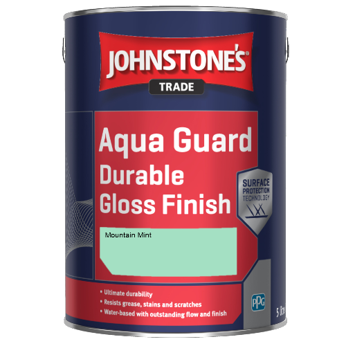 Johnstone's Aqua Guard Durable Gloss Finish - Mountain Mint - 1ltr
